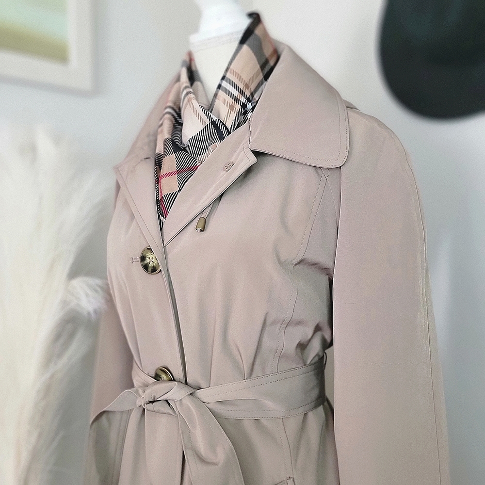 🌧 ☔️ London Fog Taupe All Weather Maxi Trench Coat